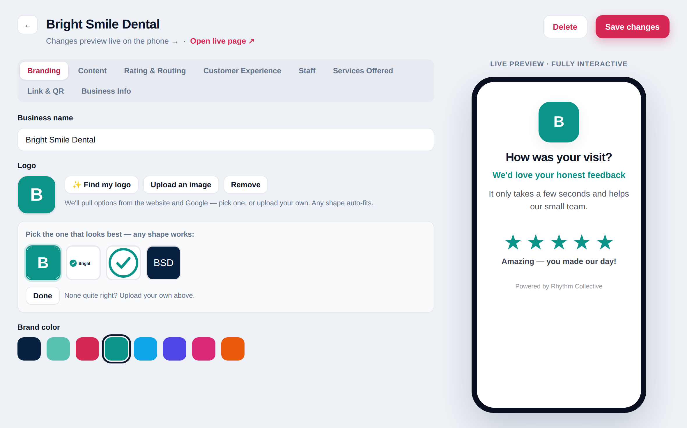 Revempo dashboard
